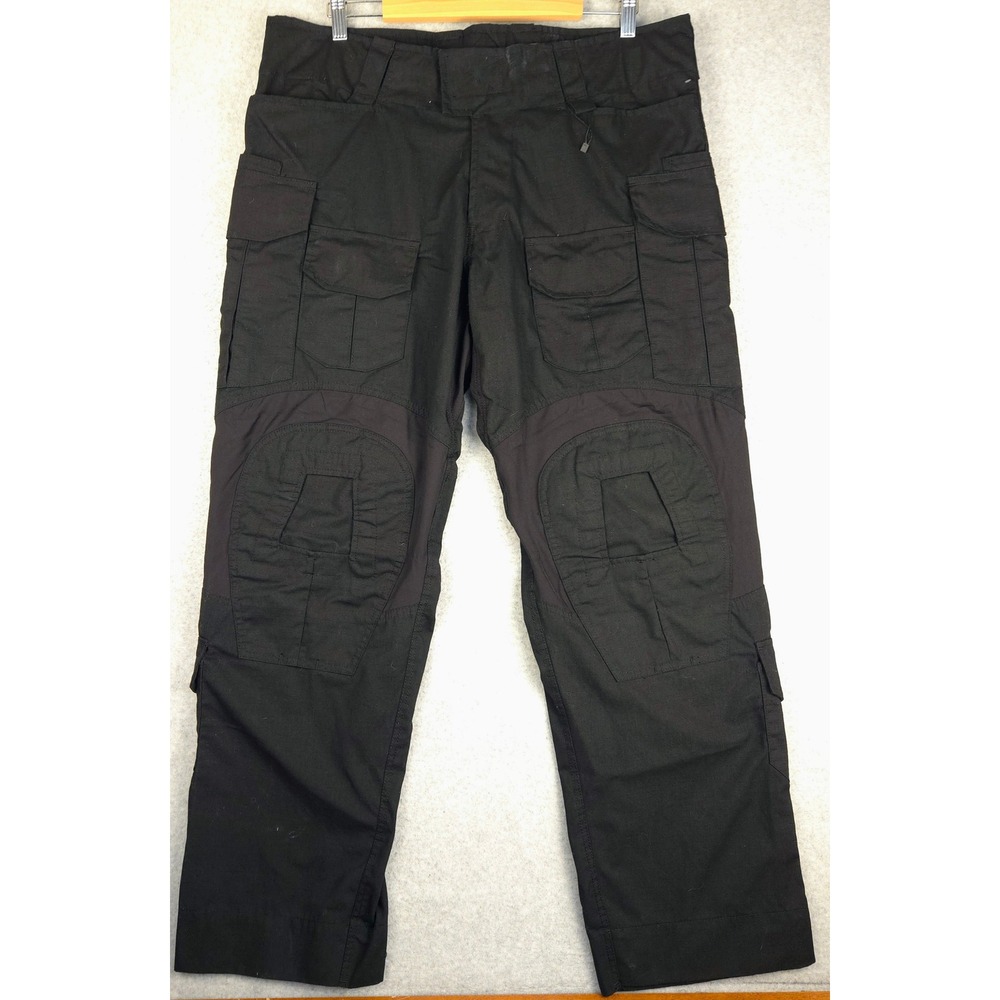 VOTAGOO‎ Mens Black Tactical Cargo Pants 2XL Polyester Cotton Blend Utility
